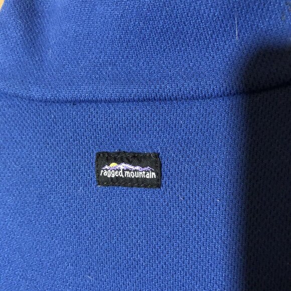 Vintage Ragged Mountain 1/4 Zip Fleece Pullover Equipment Mens Size Medium Blue - Picture 12 of 12